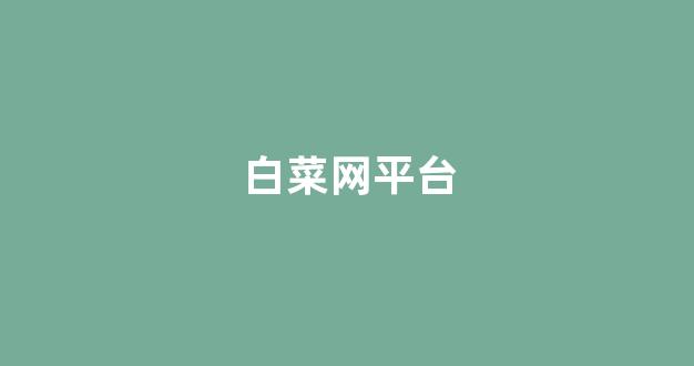 白菜公司排名